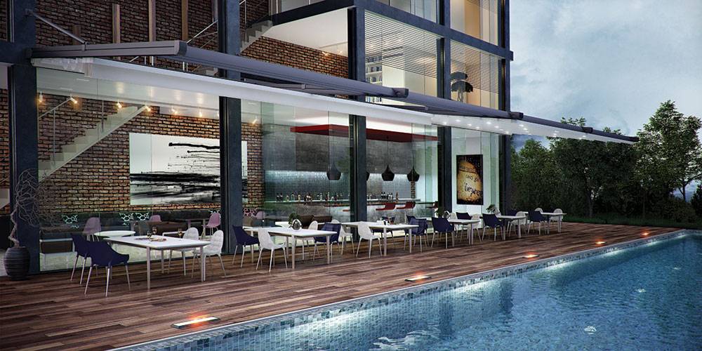pergola Suntech MN-3 s maximální šířkou